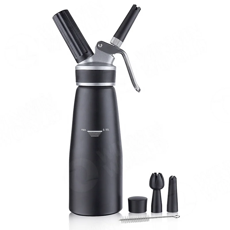 Custom Logo 500ML 1000ML  stainless steel  Whipped Dessert Tools Cream Whipper Dispenser with Three Decorating Tips
