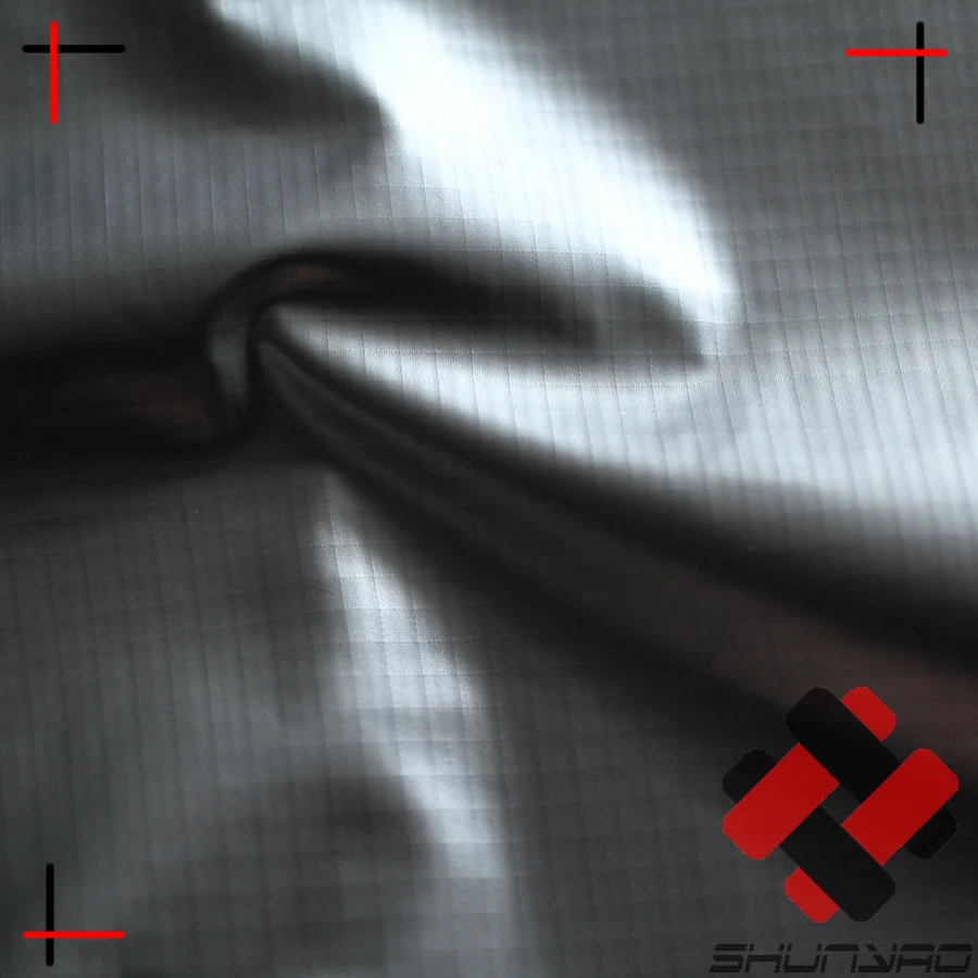 
waterproof silver coated nylon ripstop fabric for backpack 