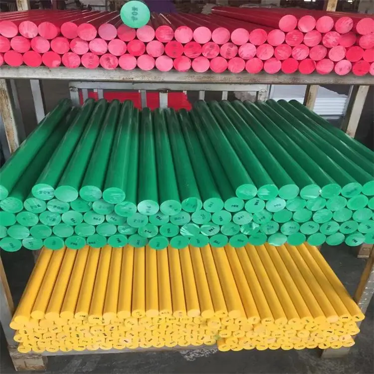 Colored nylon rod  MC nylon bar high wear resistant PP PE POM plastic rod