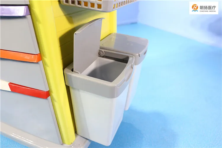 Med Instrument Trolley Surgical Dressing Trolley Emergency Carts for Treatment