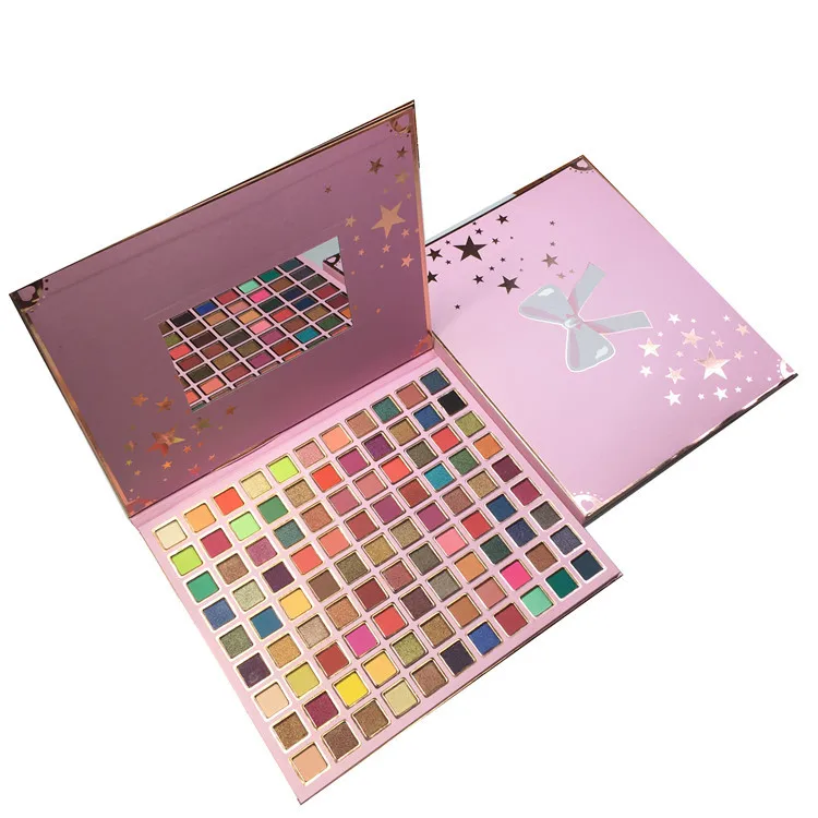 Manufacturing Direct Sales 99 Colors Natural Matte Shimmer Waterproof Rainbow Eyeshadow Palette