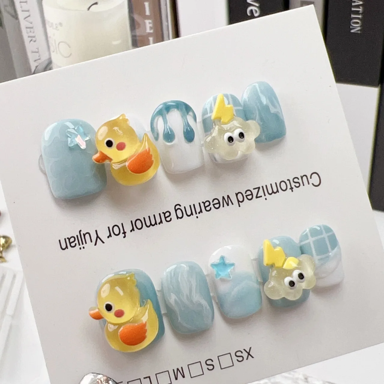 Оптовая продажа Новое поступление стильный кружевной бант для рисования ногтей короткий Овальный гель ручной работы прессование короткие милые ногти