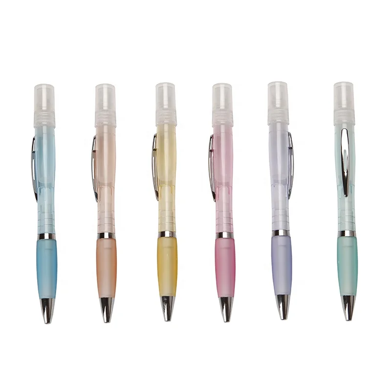 2020 новый стиль, многофункциональное дезинфицирующее средство для рук, жидкий спрей, парфюмерная шариковая ручка с логотипом заказчика