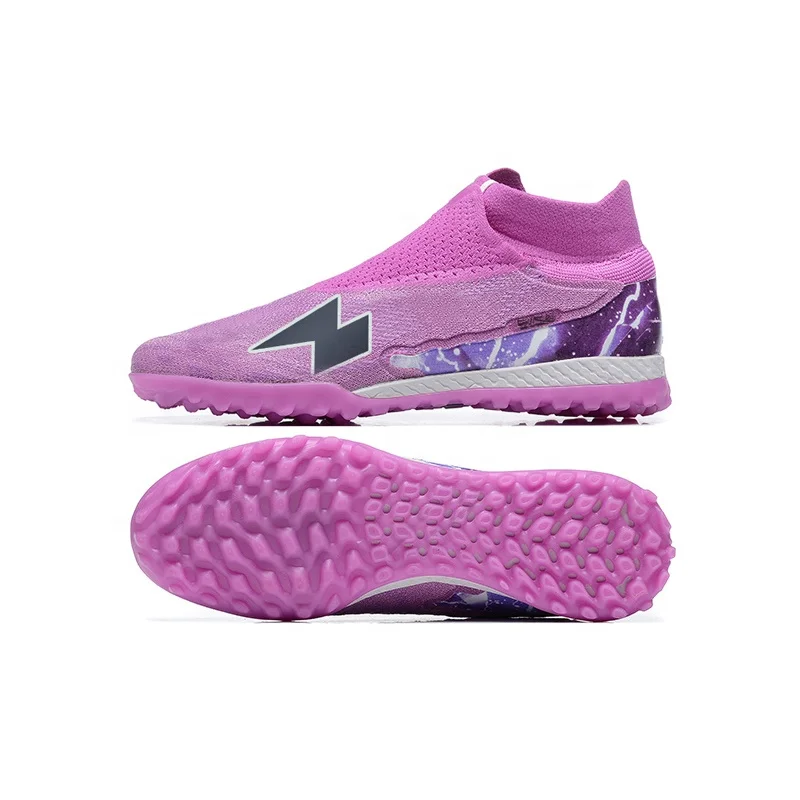 High Cut botines MD futbol Phanto GX TF Gripknit pupillos de futbol Purple chuteiras de futsal Soccer Shoes