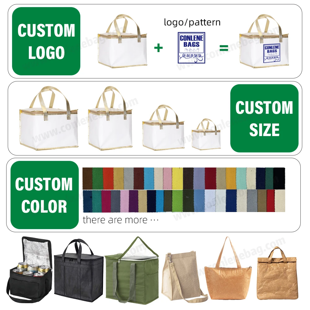 Custom Sided Cooler Bags Leak-Proof Soft Non Woven Cooler Shopping Bag Portable Beer Can Cooler Bag