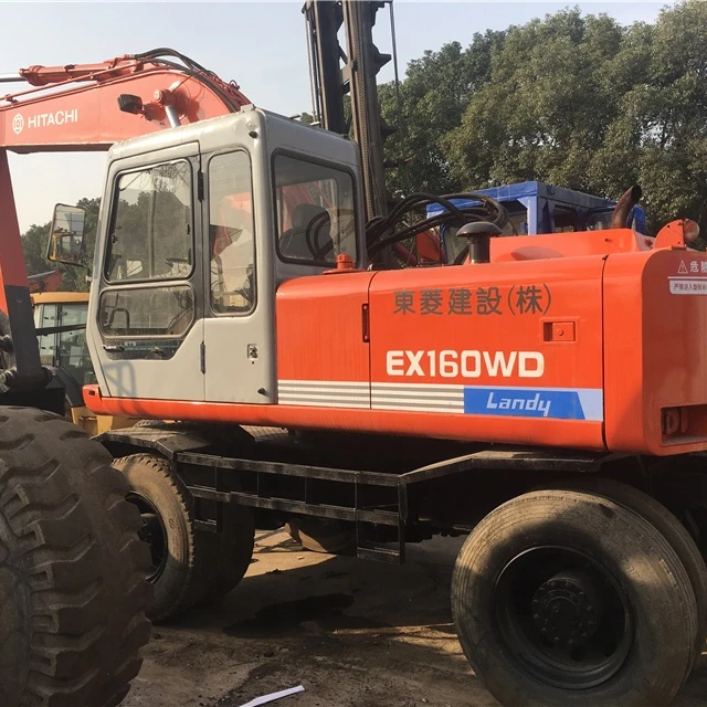 Used Hitachi EX160w wheel excavator Used Hitachi Wheel Excavators EX160WD EX120WD ZX130WD