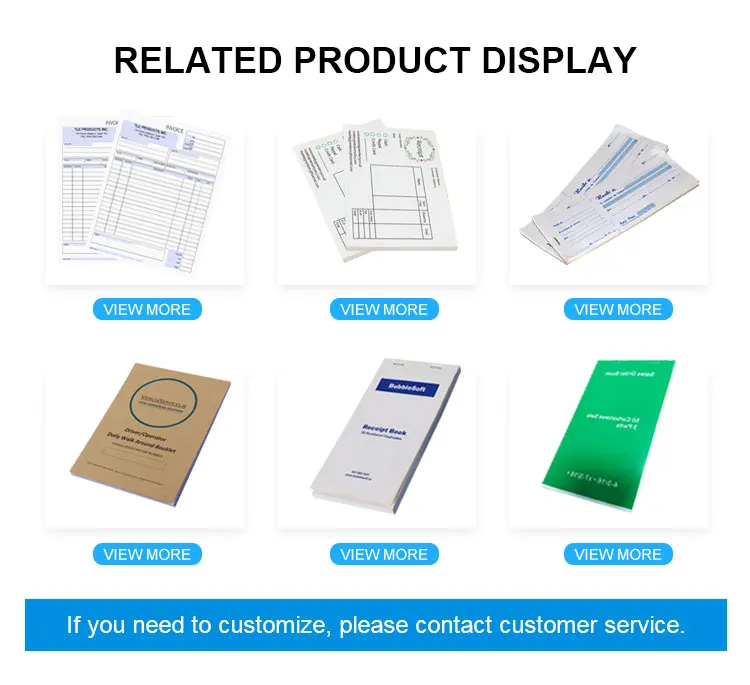 Perforated Carbonless Paper Duplicated Account Tax Invoice Book For Record
