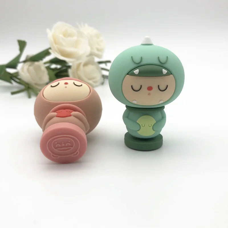 2024 new products 3D Cartoon doll Soft Silicone Desktop Decoration Seal ornament OEM Promotional Gift anime action figure Stamp