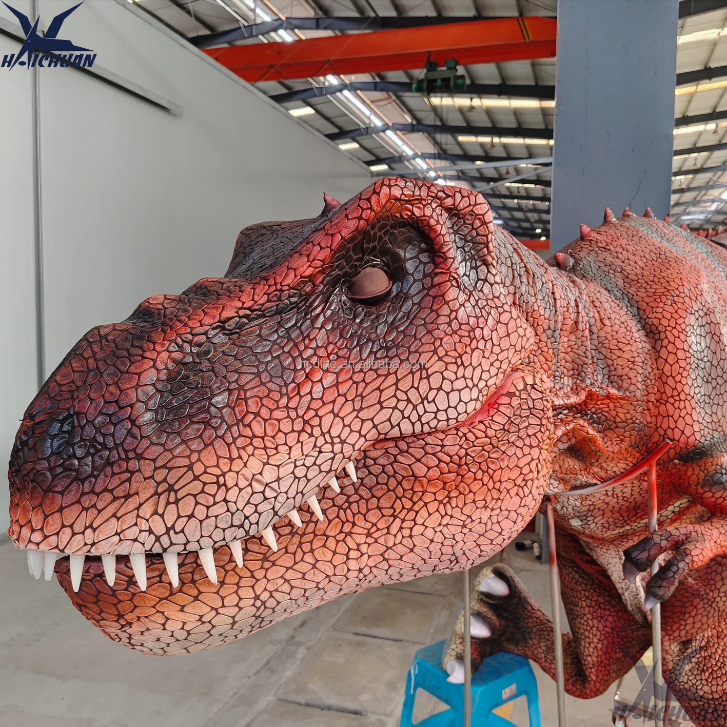 Lifelike Realistic Horror Halloween Costume Animatronic t rex Dinosaur Costume for Indoor Theme Playground