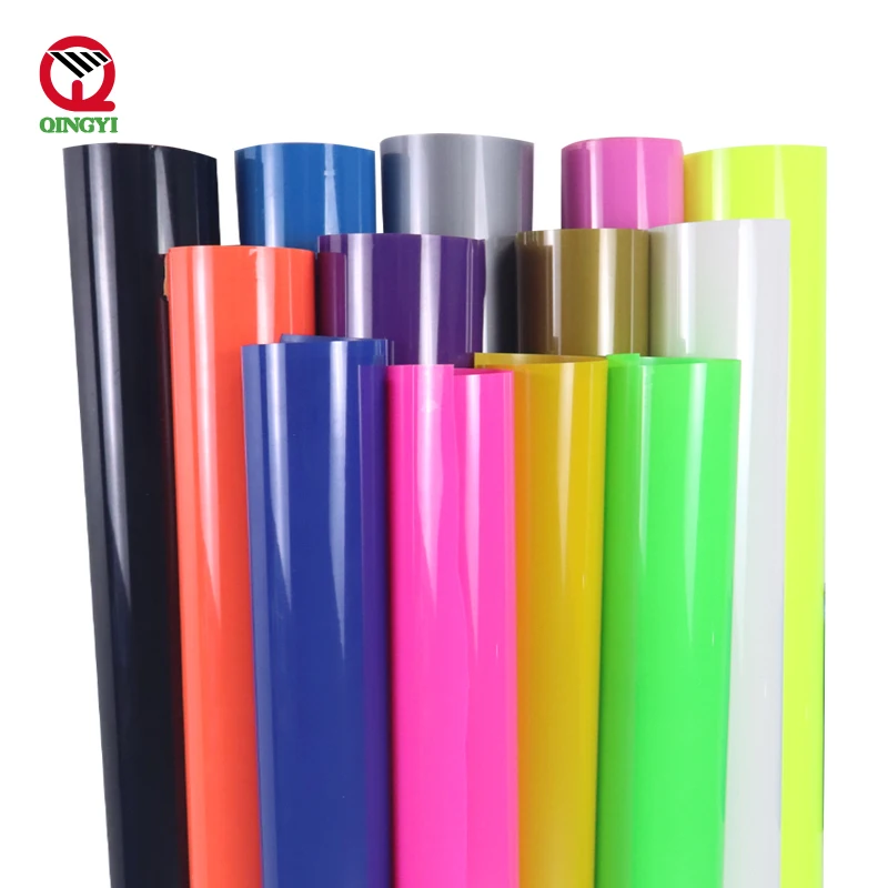 Custom design choose colors stretchable 50m htv basketball soccer video flex pu heat transfer vinyl rolls for clothing