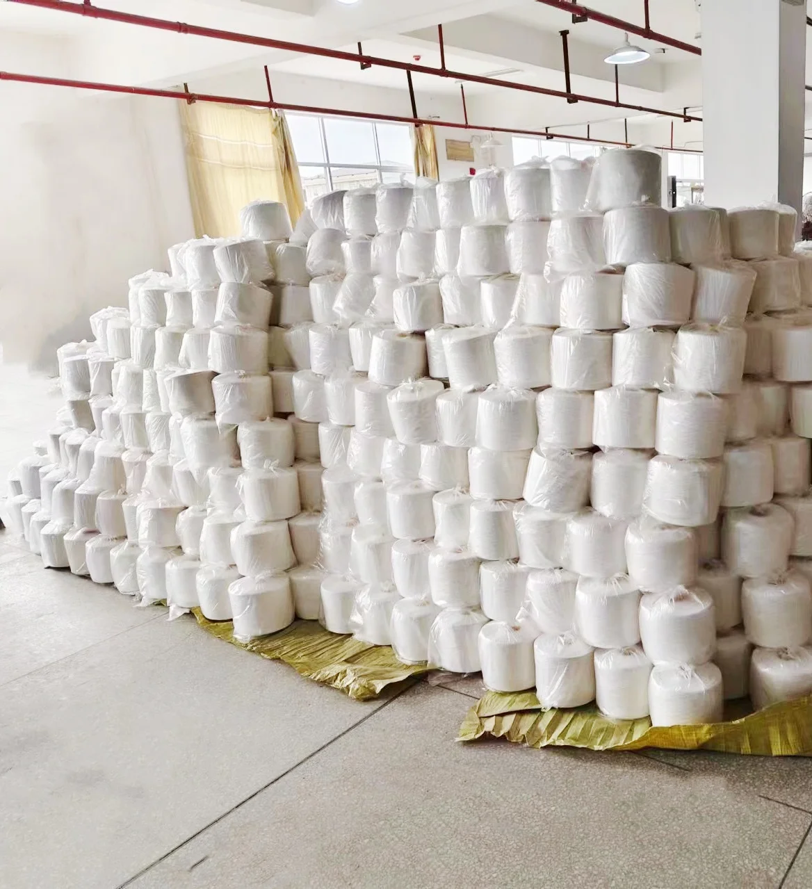Прямая Продажа с завода биоразлагаемая пряжа Hanji из натурального белого или крафт-цвета Сверхтонкая бумажная Пряжа/нить для волокна washi hanjii