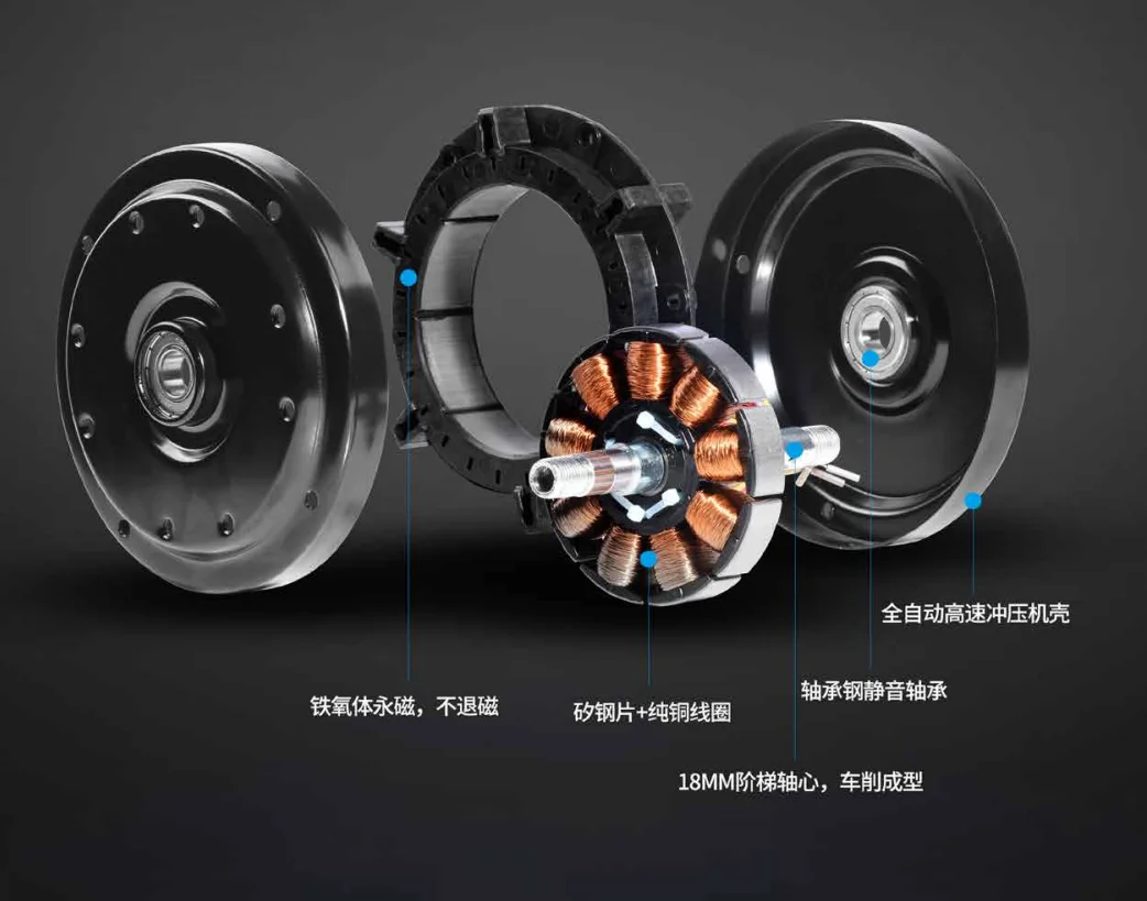 36W 12v14mm brushless 365 RPM AC DC ceiling fan motor