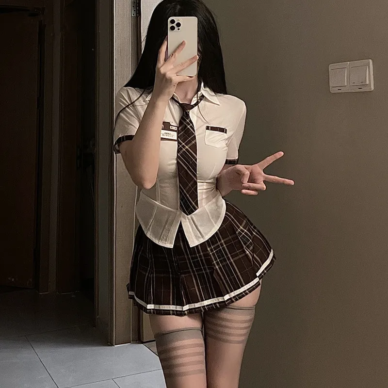 Cosplay Black Blue Sexy Outfit Costume Suit Underwear Uniform for Adult Women Fancy JK Skirt Uniform Costumes
