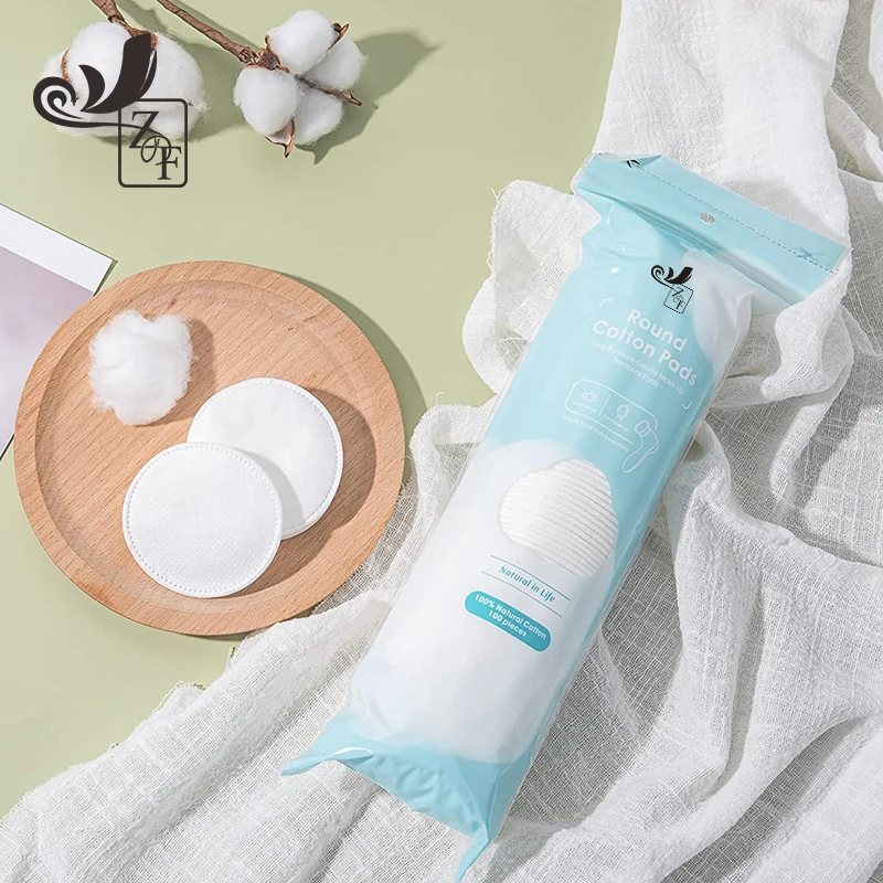 Фабричные экологически чистые биоразлагаемые ватные подушечки для лица