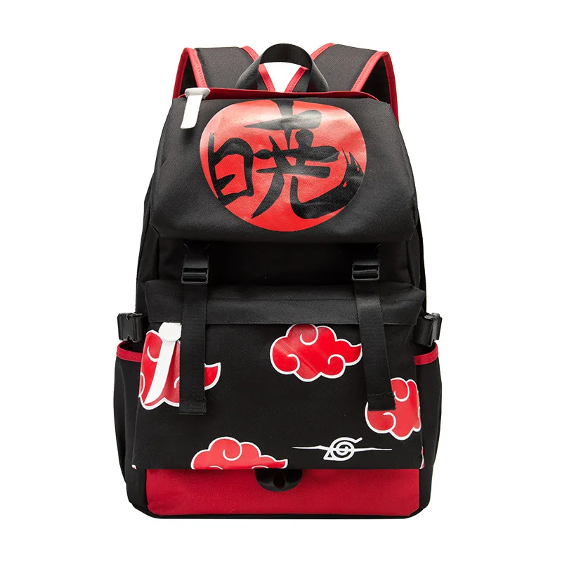 Japan Anime Cartoon Sasuke Uchiha Cosplay Akatsuki  Schoolbags backpacks