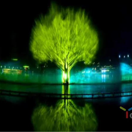 Big size 50*30m 3d hologram interactive projector system for advertising display show