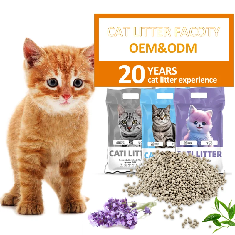 Лидер продаж, высококачественный легкий кошачий песок, различные ароматы, кошачий песок, бентонит