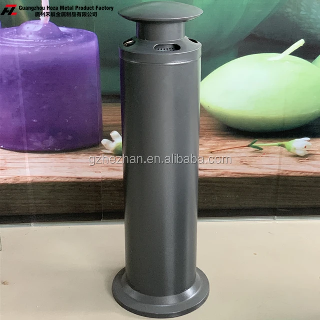 
Wall Mounted Ash Bin Stainless Steel Outside Outdoor Ashtray Cigarette Bin Silver Color Lockable Ashtray Stand 
