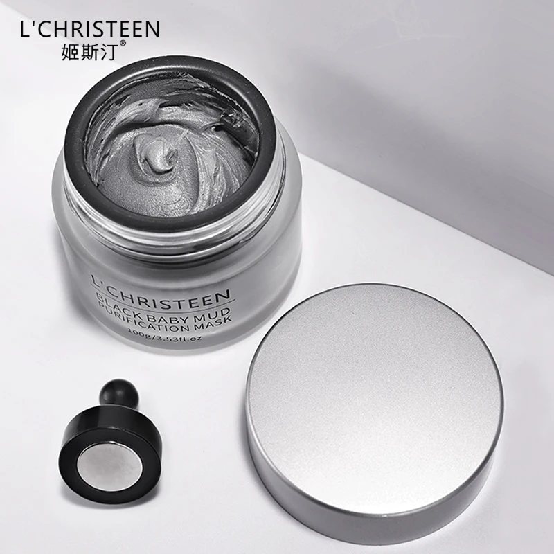 
Sea Mud Magnet Facial Mask Skin Care Private Label Brighten Deep Cleaning Organic Skin Care Black Mud Purification Mask 