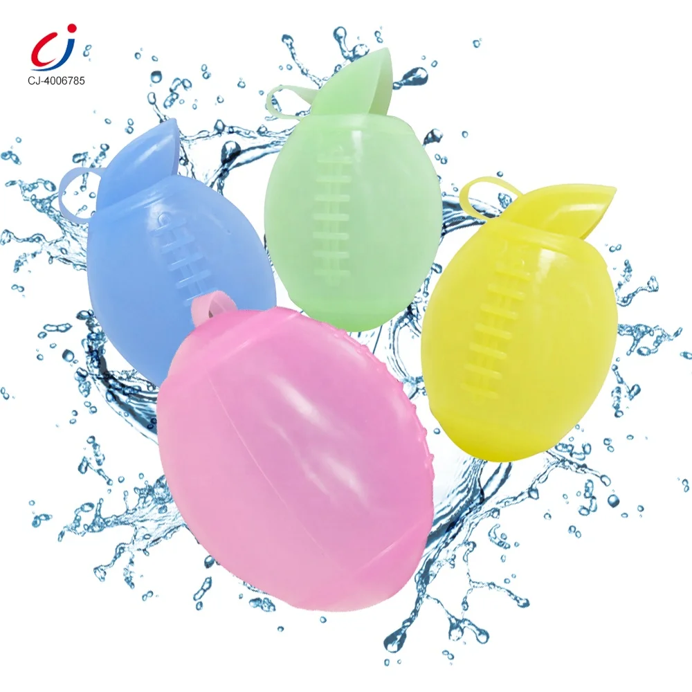 Chengji self sealing summer outdoor refillable eco silicone water bomb splash balls reusable water balloons for kids
