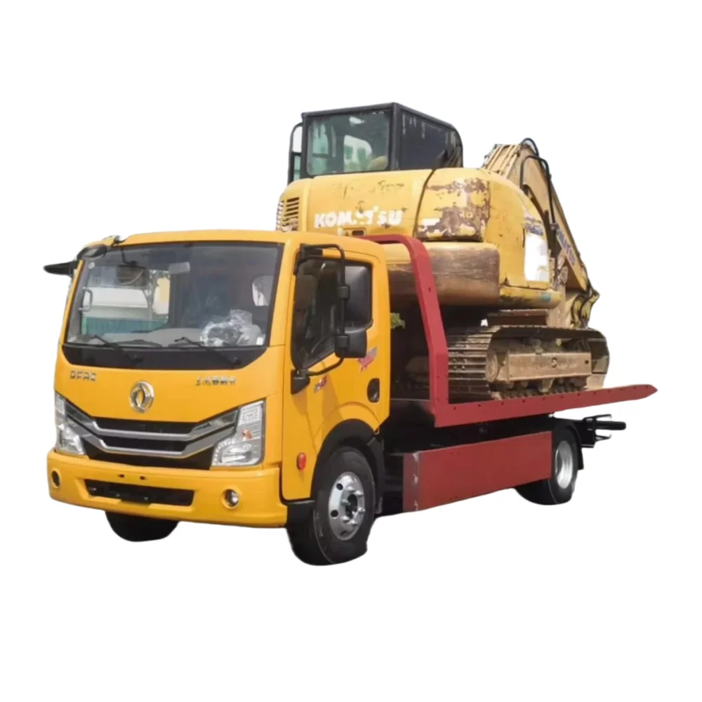 DFAC DongFeng Heavy Duty 8 Ton Tow Truck Wrecker Flat Bed Towing Recovery Truck Tilt Tray Tow Truck