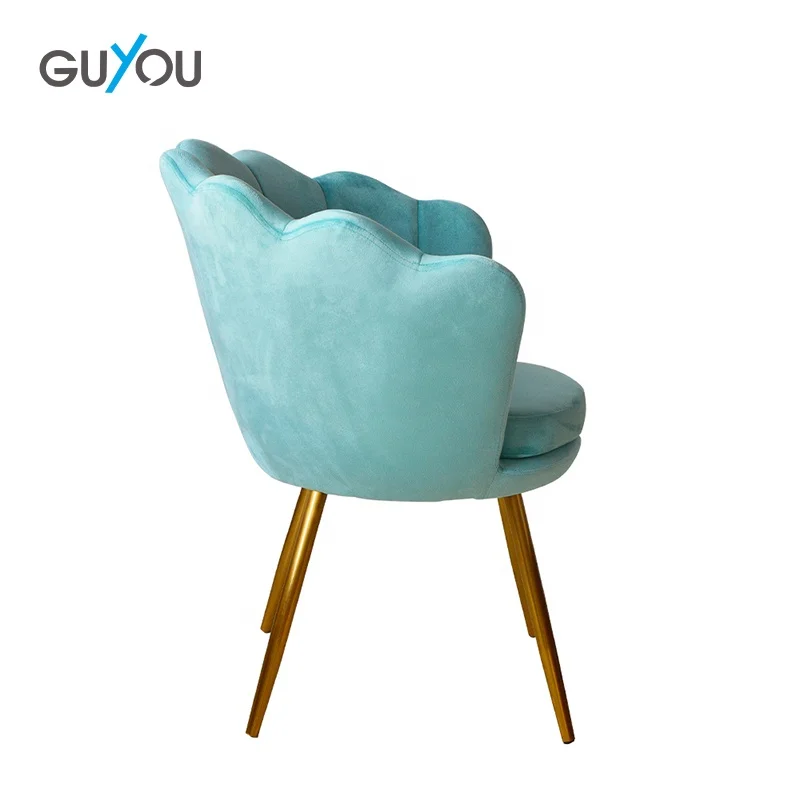 GUYOU funiture modern classic luxury comfortable shell green velvet accent chairs and sofa