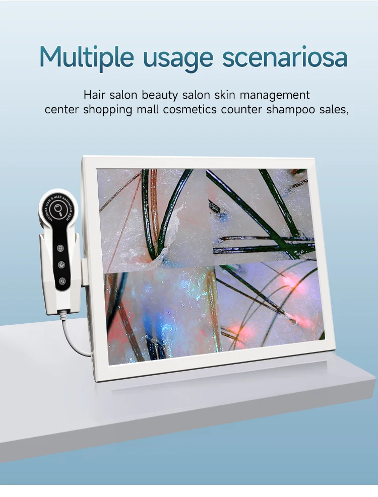 Face and Scalp Analyzer Skin Analyzer Professional Scalp detector HD salon