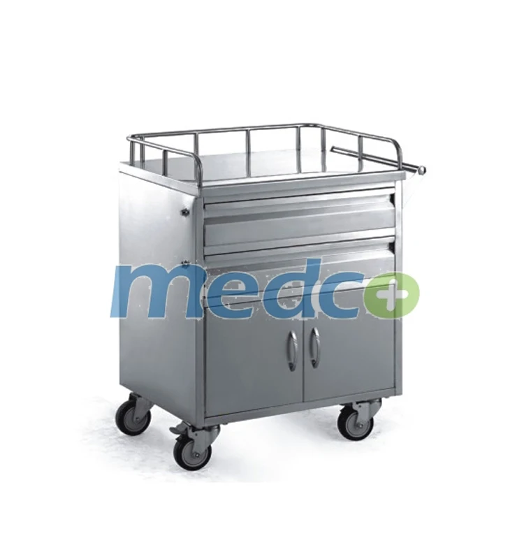 Больничная Тележка из нержавеющей стали для экстренных лекарств T421