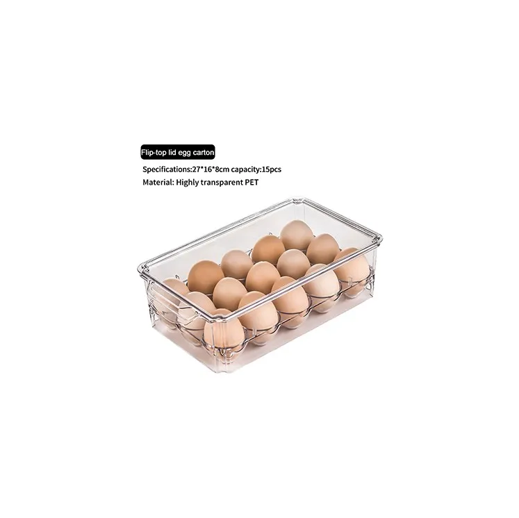 Airtight Food Storage Containers Set Fridge Organizer Bins Egg Container Box