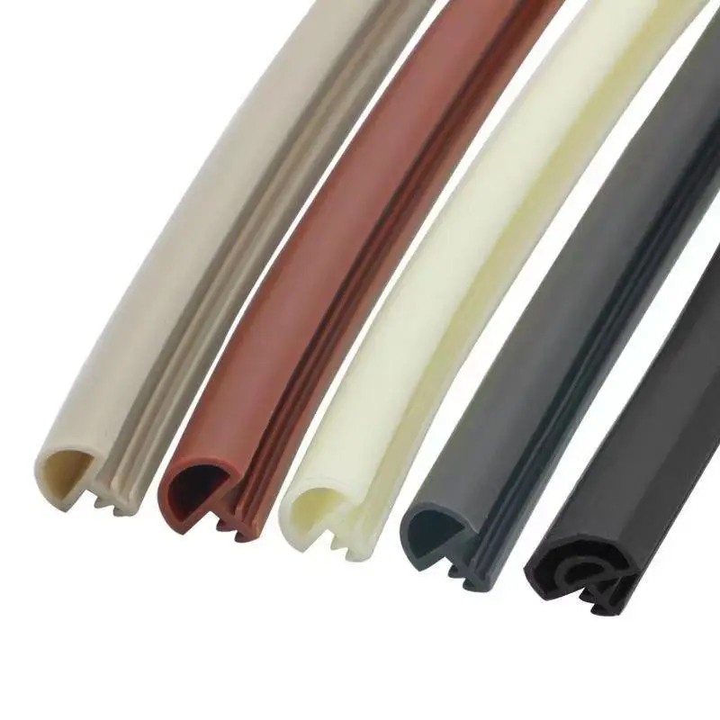 silicone extrusion PVC Interior Wooden Door Frame rubber sealing gasket Burglar- sound water proof  window TPE weather stripping