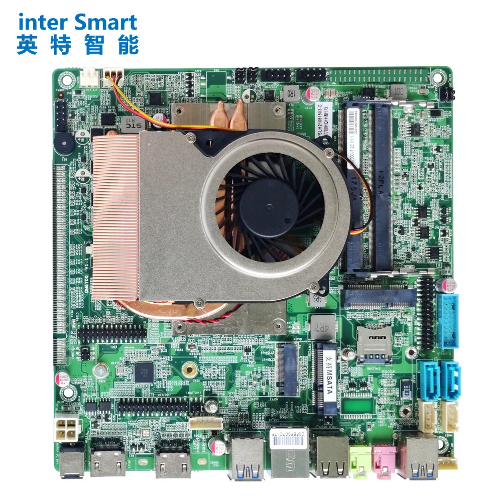 Inter Smart WIN11 QM6000 2xDDR4 M.2 2HDMI i5-6300HQ Core i5 Processor lvds mini itx motherboard for Advertising machine,kiosks