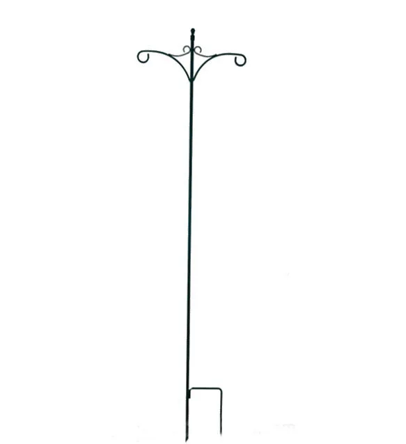 Garden Flag Holder Stand and Shepherd Hook, 36 Inches with 1/2 Inch Thick Heavy Duty Garden Flag Stand