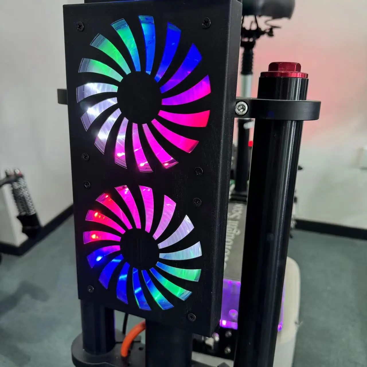 72 В 8000 Вт внедорожный двухмоторный электрический скутер красочный RGB свет большой центральный экран складной