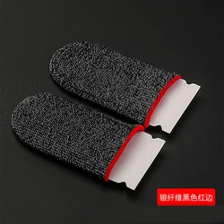 Влагостойкие дышащие сенсорные перчатки для мобильных игр, серебристые перчатки для пальцев, для PUBG, джойстики