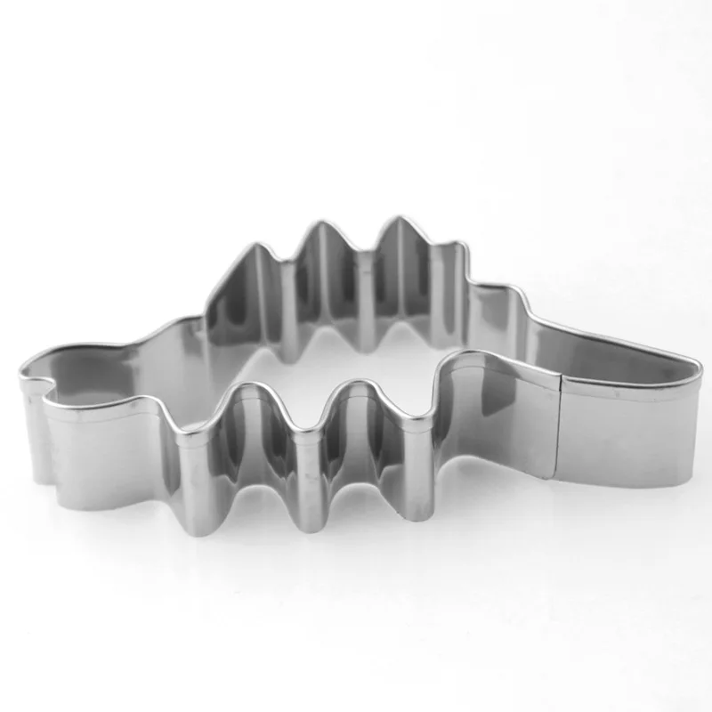 customized baking tools 3d cookie cutterstainless steel Dinosaur Shape Cookie cutter set