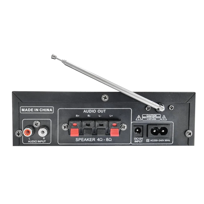 Professional Digital Power Home Theater Audio Speaker System USB/TF/Mixer Bluetooth 4ohm 8ohm Impedance with AC Supply