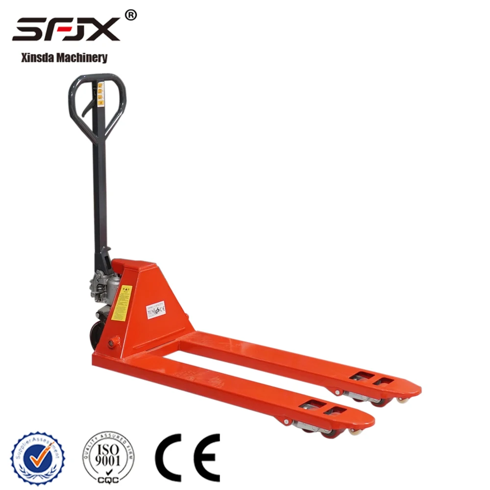 Low profile warehouse lifting pallet truck 3 ton heavy load hand truck pallet with huge discount high pallet truck