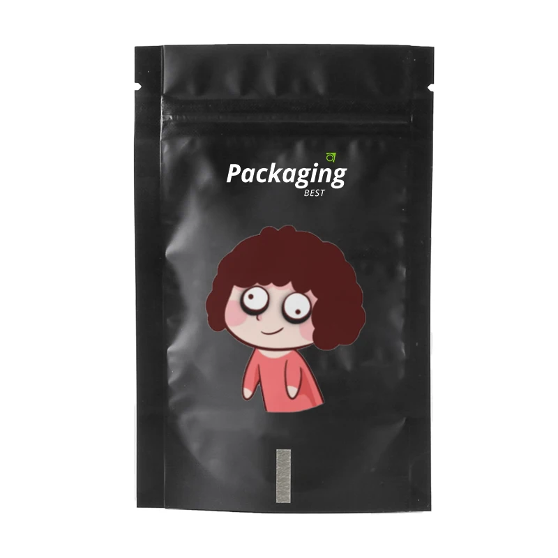 Custom Printed Transparent Small Special Shaped Design Pouches Plastic Zip Lock Bags 7 gram Mylar Bag