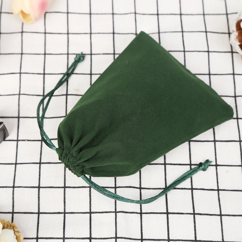 Индивидуальная индивидуальная подарочная упаковочная сумка, роскошные бархатные Защитные Дорожные мешочки для ювелирных изделий на шнурке