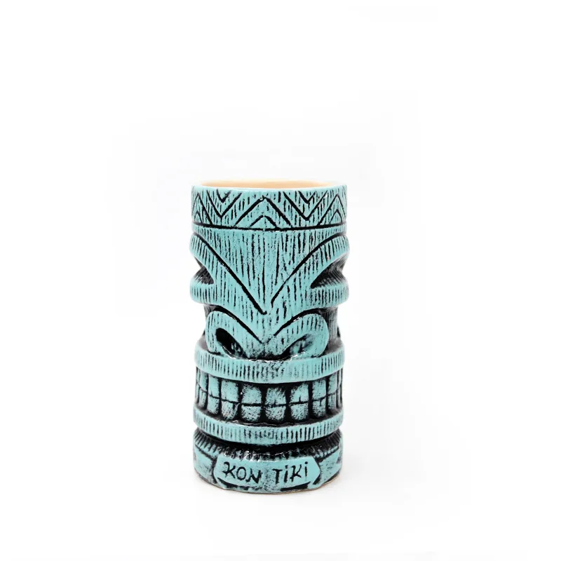 wholesale tiki mugs cocktail cup creative indoor outdoor  Hawaiian Totem Cup For Bar