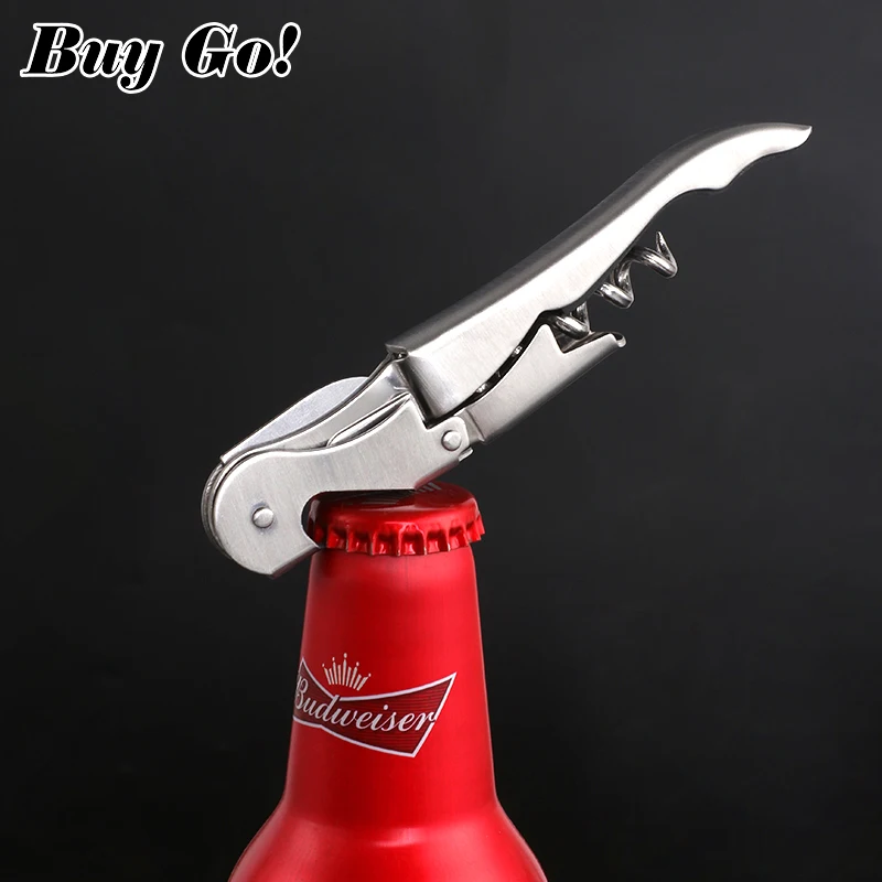 Automatic Swivel Wine Corkscrew Hippocampal Knife Stainless Steel Multi Function Wine Bottle Opener