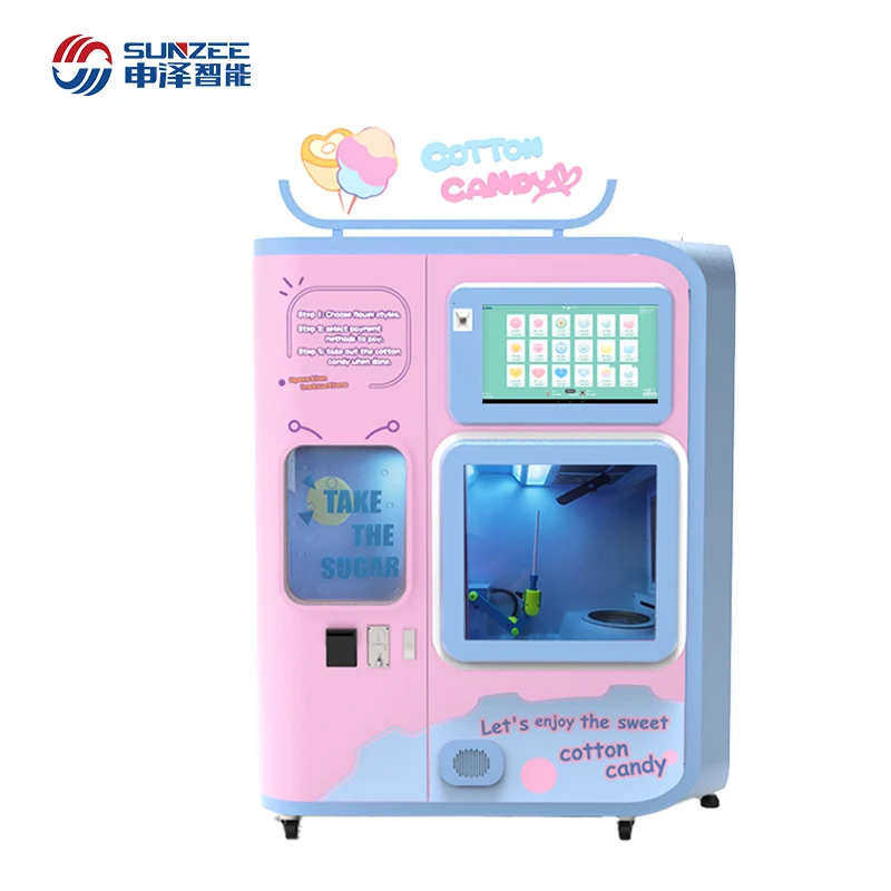 Automatic Commercial Touch Screenautomatic Cotton Candy Vending Machine Vending Machines Sale