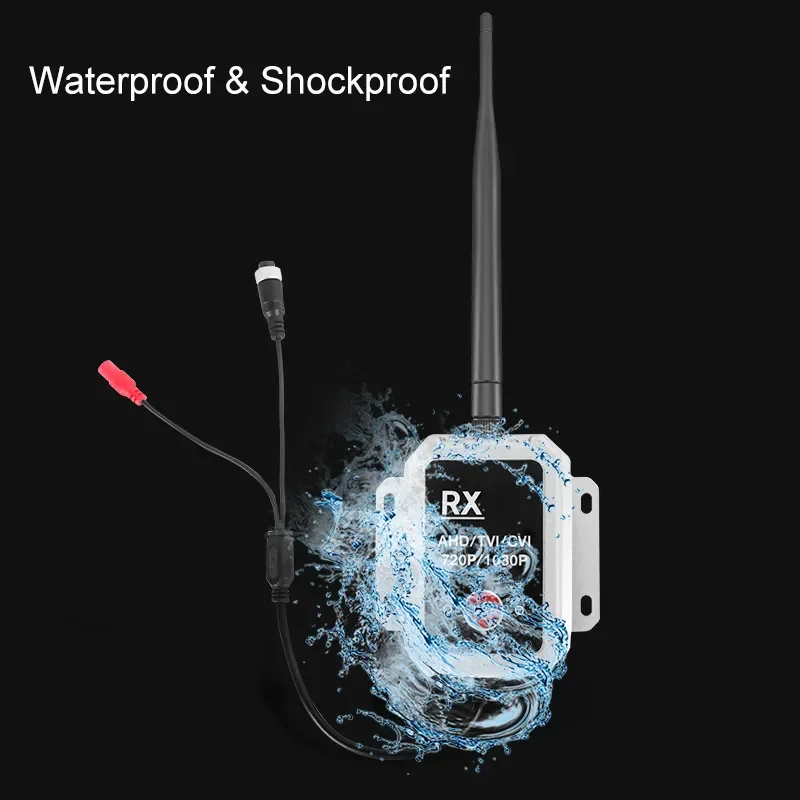 Easy Install IP69 Waterproof AHD 720P 1080P Vehicle Transmitter Receiver Wireless Video Transceiver