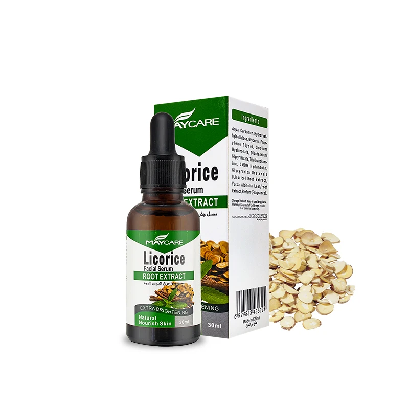 30ML Personal LOGO Free custom Licorice Serum Whitening Vitamin C Face Serum
