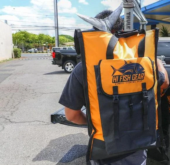 Professional outdoor kayak live fish kill backpack big capacity tackle with cover insulated cooler waterproof fishing bag