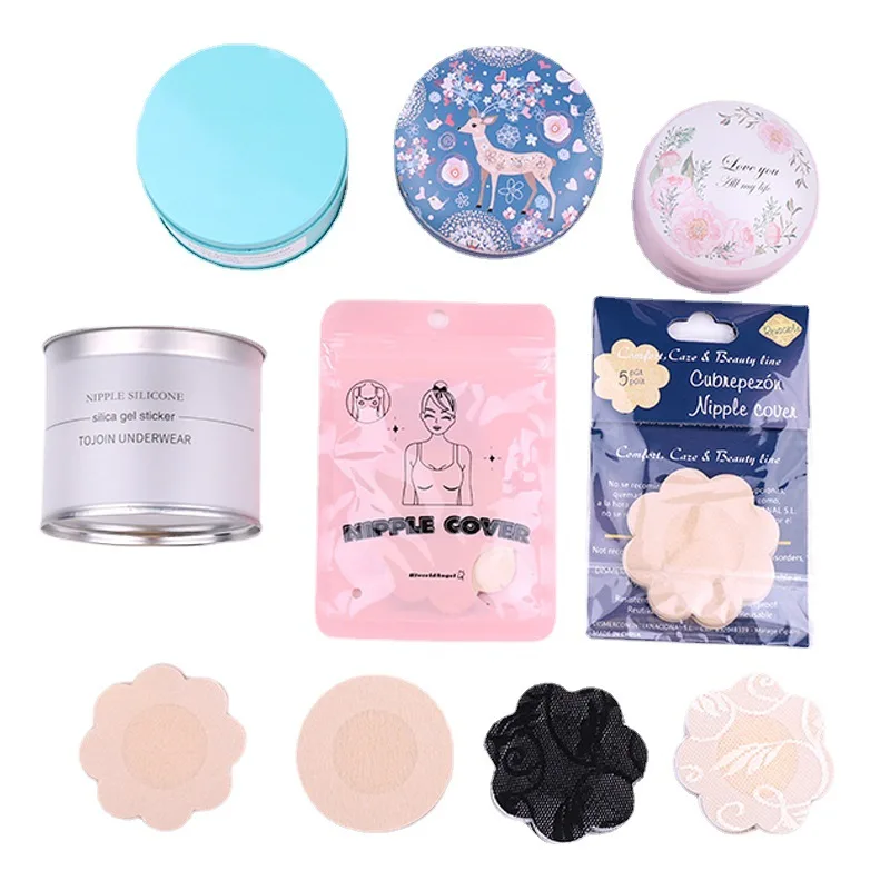 Non-Woven Fabric Comfortable Invisible Bra Padding Chest Nipple Covers Stickers 10pcs/Set