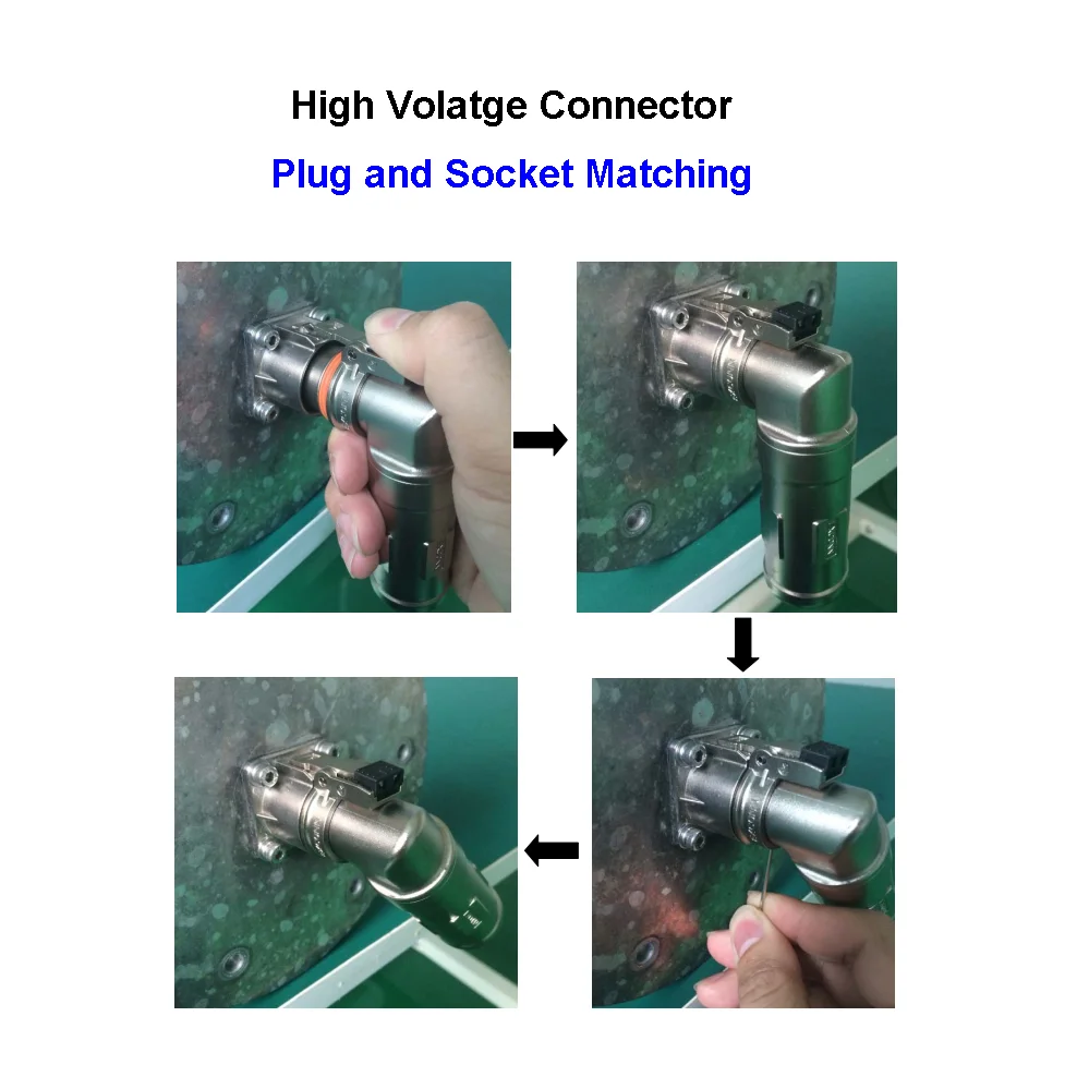Waterproof Ip67 High Voltage Connector 1 Pin Cable 400a Hvil
