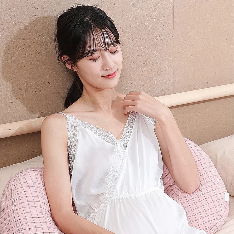 Waist Pillow Side Sleeping Side Lying Belly Pillow U-shaped Pillow for Pregnant Woman
