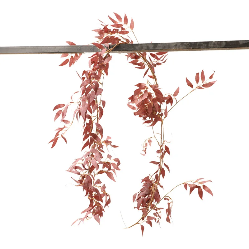 Make 1.7 meter plastic artificial flowers vine silk artificial ivy leaves vine wedding archway flowers home decoration