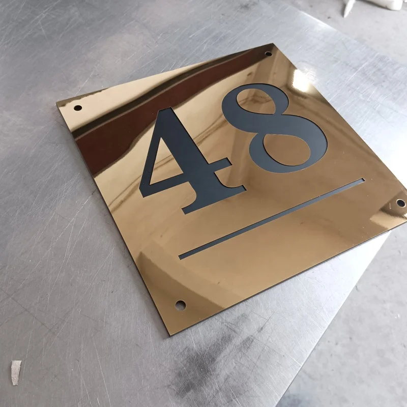 Customized No MOQ House Numbers Stainless Steel Door Number Sign House Address Room Number for Hotel